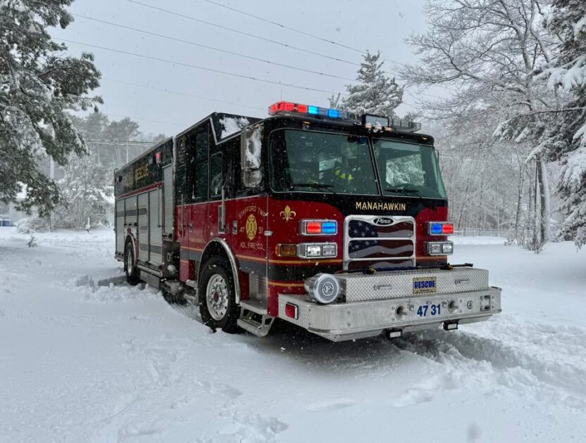 Stafford Township firefighters answer 32 emergency calls during blizzard