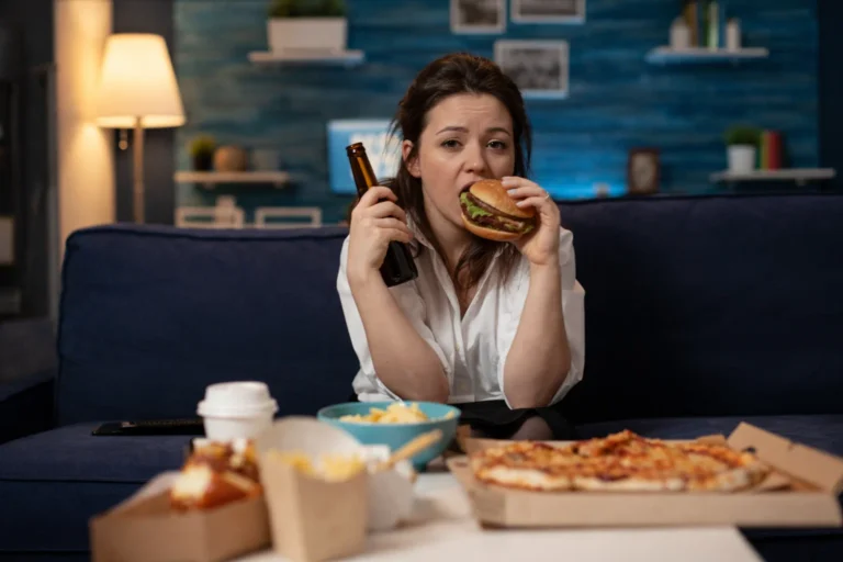 Single woman eating a hamburger - Photoshop/Generated/Satire