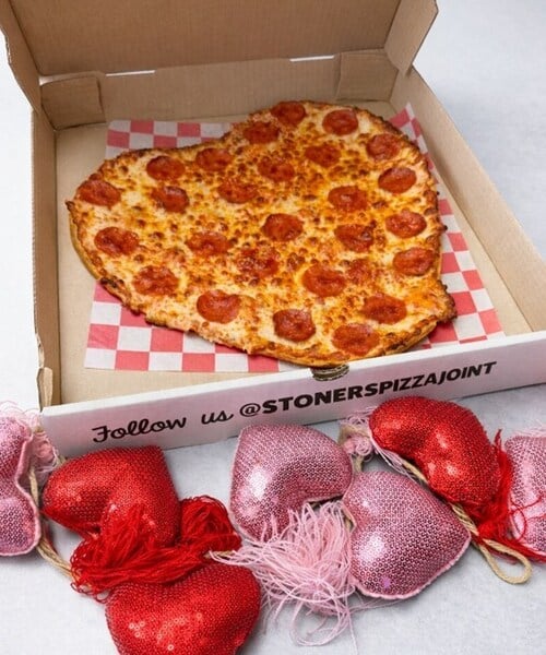 Stoner’s pizza joint rolls out $4. 20 recovery deal and heart-shaped pies - photo licensed by shore news network.