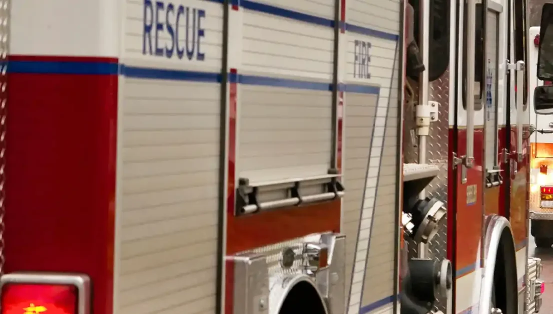 Fire truck at scene - file photo