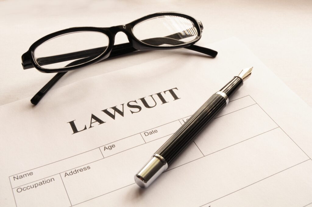 A lawsuit filed in court. - file photo