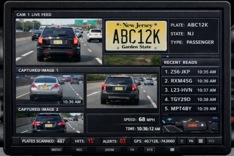 Aristic rendering - License plate reader software.