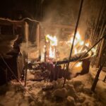 Fire engulfs backyard kennel as crews rescue two dogs in manchester - photo licensed by shore news network.