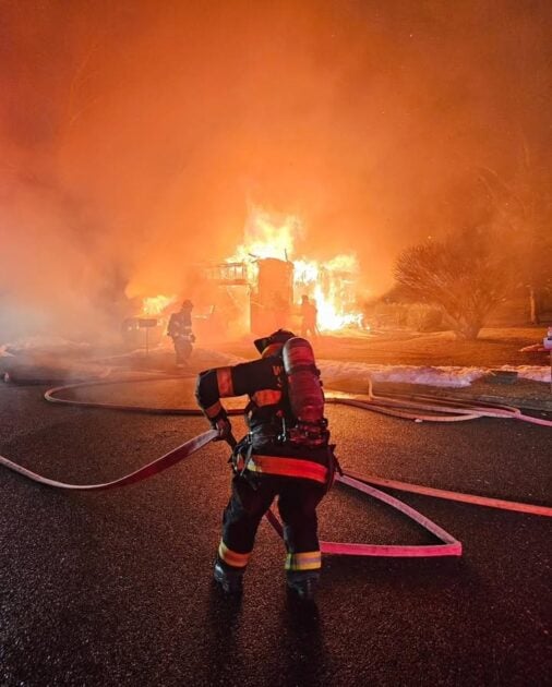 Fire rips through Manchester home residents escape unharmed