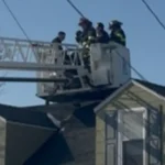 Ladder truck called to bring down boy stuck on mastic beach roof - photo licensed by shore news network.
