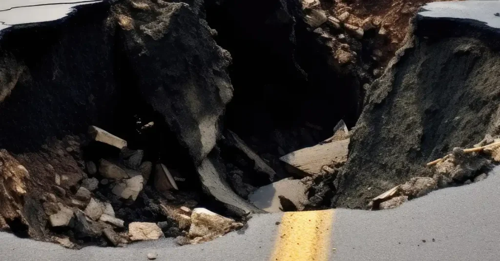 Sinkhole - file photo