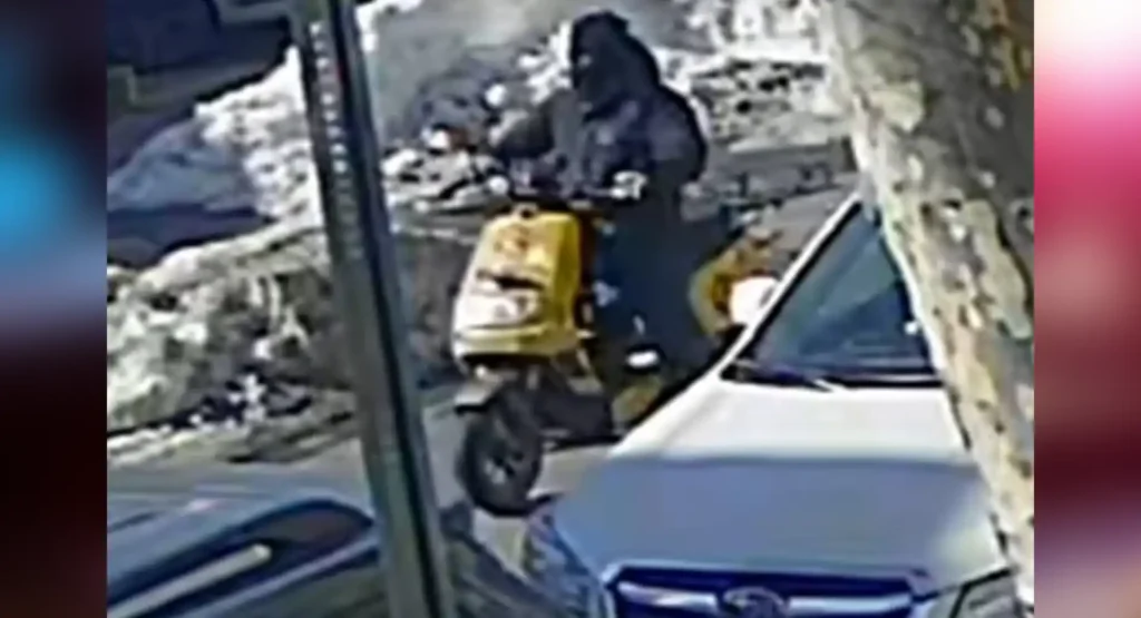 Gun-wielding thief robs woman inside brooklyn apartment building then flees on moped
