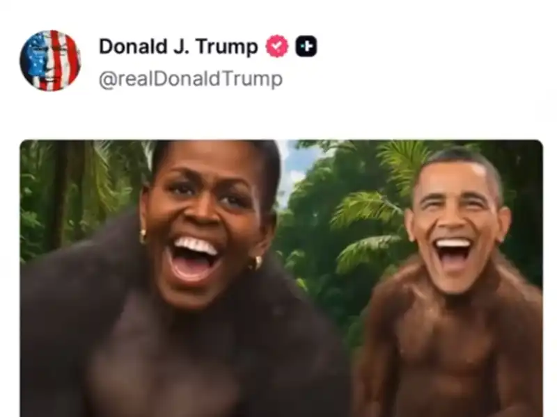 New jersey attorney general horrified over obamas' monkey video posted by president trump - photo licensed by shore news network.
