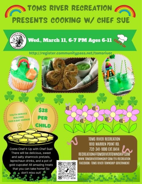 Toms River recreation offers hands-on science and cooking classes for kids this March Toms River recreation offers hands on science and cooking classes for kids this March