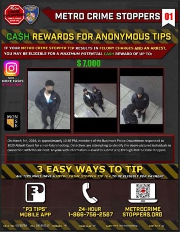 Police release photos in ongoing baltimore shooting case