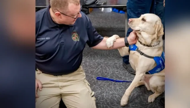 Baltimore county k-9 team visits supreme court police with regional partners