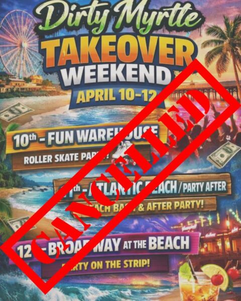 Myrtle beach police warn of crackdown on illegal spring break pop-up party events