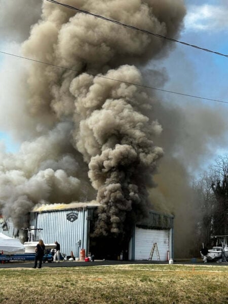 Fire Damages Richmonds Marina Building in Cecil County Causing 0K Loss