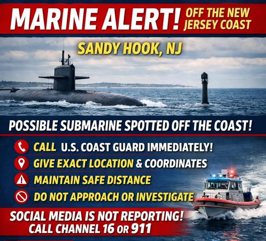 False submarine alert off Sandy Hook sparks panic and online backlash False submarine alert off Sandy Hook sparks panic and online backlash