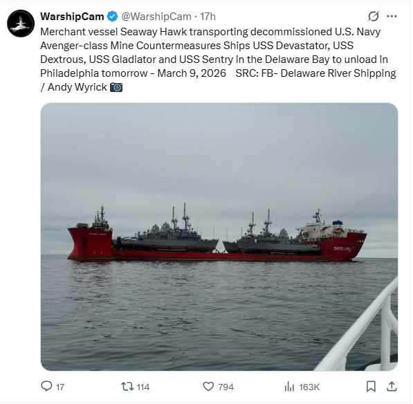 Does US Have Minesweeping Ships in the Gulf Misinformed Online Buzz Leaves Out Some Key Facts