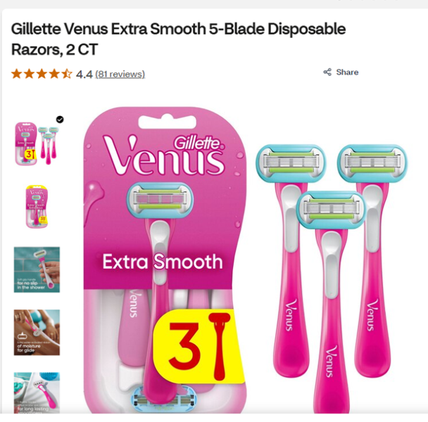 Consumer alert: venus razor packaging change sparks shrinkflation backlash from longtime users