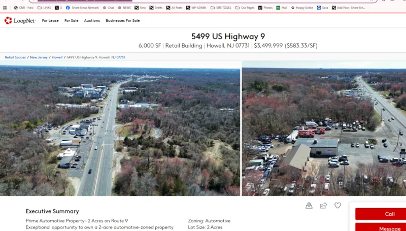 Car business not for sale despite listing on commericial broker site, owner says