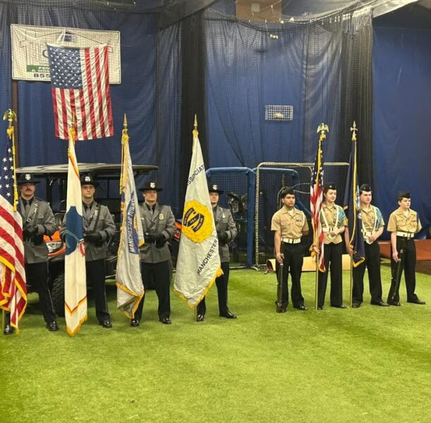 Manchester police join little league opening day festivities in township ceremony
