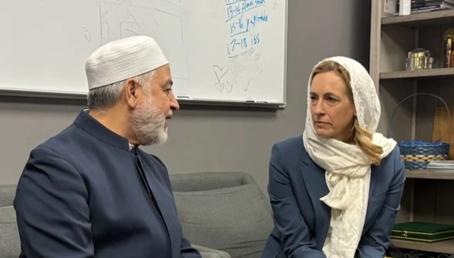 Sherrill visited paterson mosque whose founder was convicted of supporting hamas and deported