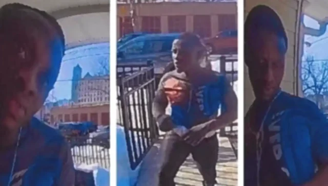 Police in newark seeking to identify porch pirate
