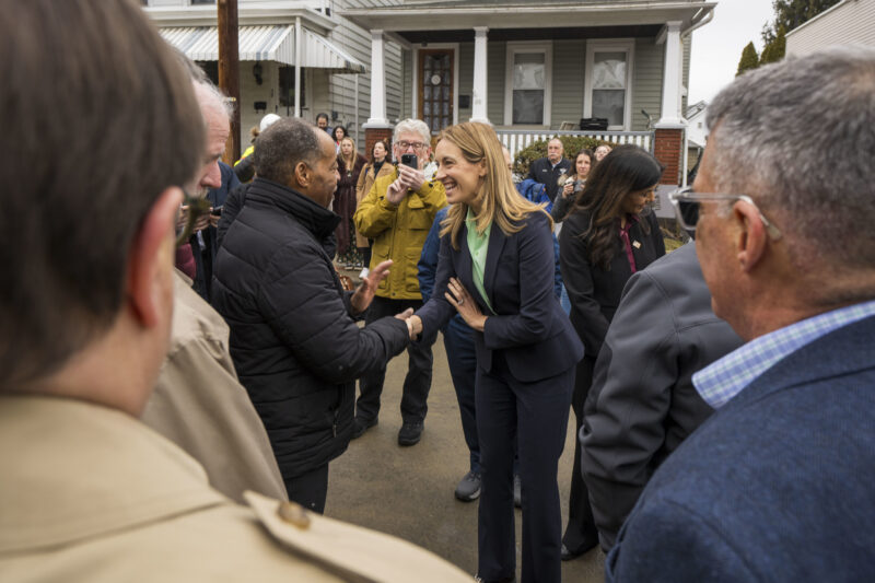 Mikie Sherrill Fills Phillipsburg Sinkhole With .2 Million at Holeside Press Conference Mikie Sherrill Fills Phillipsburg Sinkhole With 2 Million at Holeside Press Conference