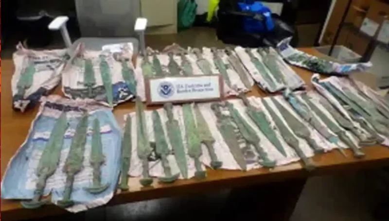 Iranian weapons seized at Philadelphia airport thought to be 4,000 years old Iranian weapons seized at Philadelphia airport thought to be 4000 years old