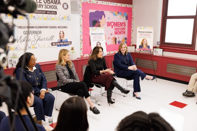 Newark public schools proudly kicked off women’s history month some very special visitors, including nj governor mikie sherrill and nj education commissioner dr. Lily laux.