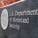 US Department of Homeland Security Sign
