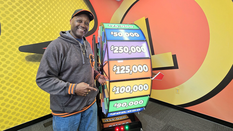 Baltimore man scores $100k after spinning lottery prize wheel Baltimore man scores $100k after spinning lottery prize wheel