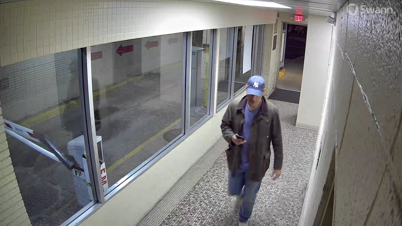 Caught on cam suspect wanted in parking garage vandalism