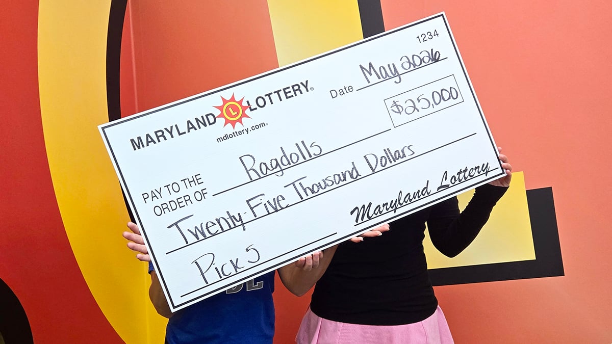 Calvert county mom wins $25,000 pick 5 prize using family birthdate