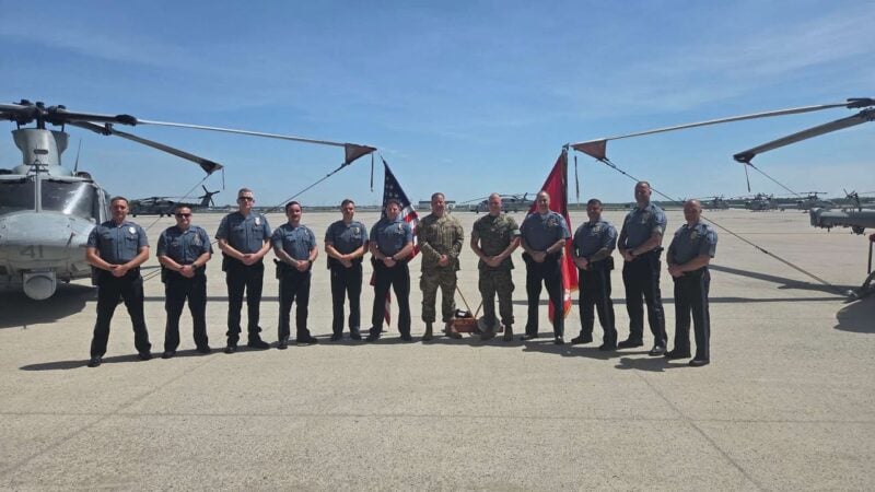Marine combat veteran and new jersey detective honored in emotional retirement ceremony