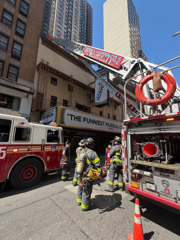 Fire Damages Eugene O’Neill Theatre in Manhattan, Injures Firefighter During Difficult Blaze