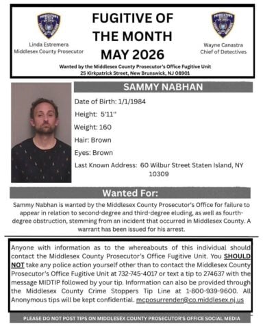 Nj fugitive hunted after skipping court in middlesex county eluding case Nj fugitive hunted after skipping court in middlesex county eluding case