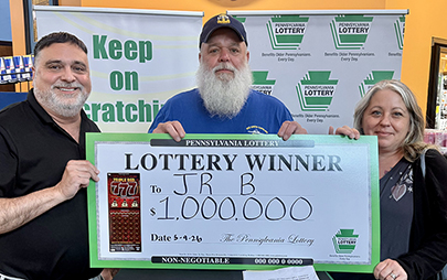 Retired navy veteran nearly collapses after scratching off $1m pennsylvania lottery jackpot Retired navy veteran nearly collapses after scratching off $1m pennsylvania lottery jackpot