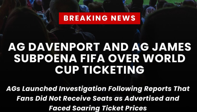 World cup "hosts" new jersey and new york launch criminal investigation into fifa 