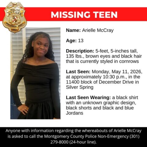 Missing 13 year old girl disappears from silver spring neighborhood