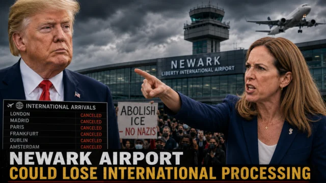 Newark airport could lose international flights as jersey governor escalates immigration war with trump