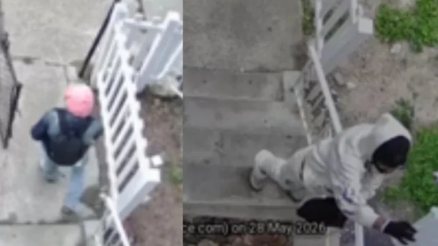 Newark police seek couple accused of stealing package from columbia avenue porch