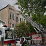Fdny stops brooklyn rowhouse fire from spreading down weirfield street block | photo licensed by shore news network. Fdny stops brooklyn rowhouse fire from spreading down weirfield street block