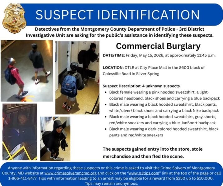 Masked crew storms silver spring mall store in late night burglary smash and grab