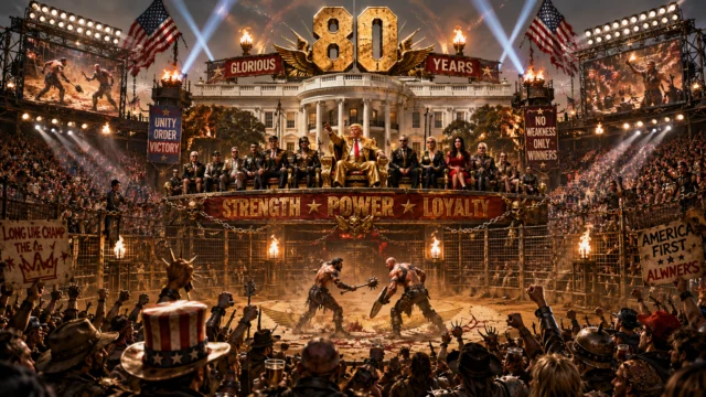 Donald trump builds massive thunderdome at white house for ufc birthday event
