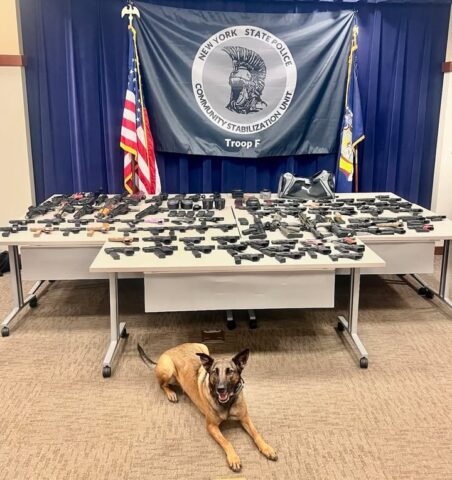 89 illegal firearms seized during liberty traffic stop; 3 men face federal smuggling charges