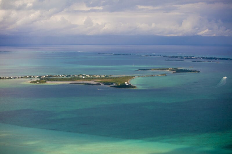 If you set sail south from cape may, you'll end up on this exotic tropical island overrun by wild swimming pigs If you set sail south from cape may, you'll end up on this exotic tropical island overrun by wild swimming pigs