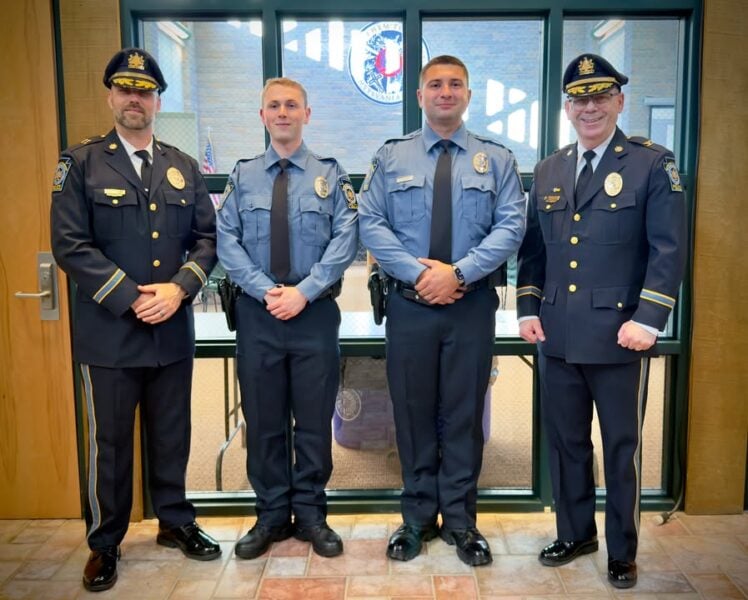 Bethlehem township swears in two new police officers following academy graduations Bethlehem township swears in two new police officers following academy graduations