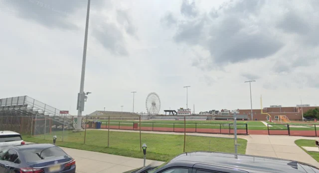 Ocean city, school district sued after bench tips over at carey stadium