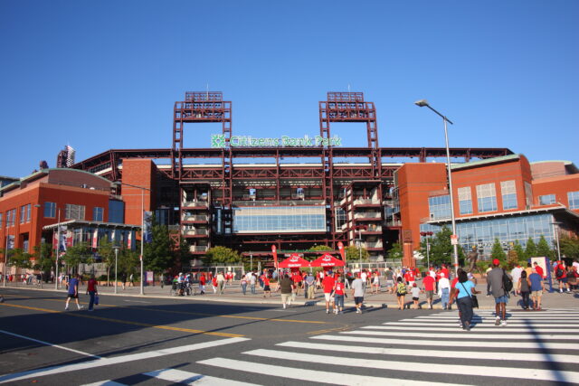 Philadelphia police officer injured after being struck by vehicle near phillies game