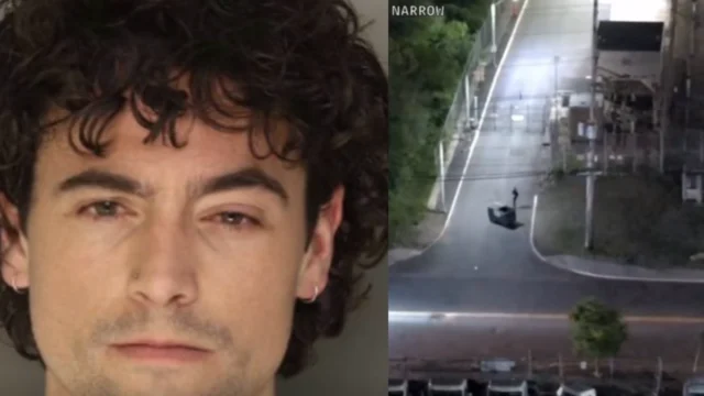 Protester from new york arrested for setting dumpster fire at delaney hall