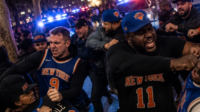 Mamdani's free bryant park knicks watch party descends into chaos after finals loss