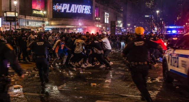Crime and violence at madison square garden after knicks games grows worse each year, report finds